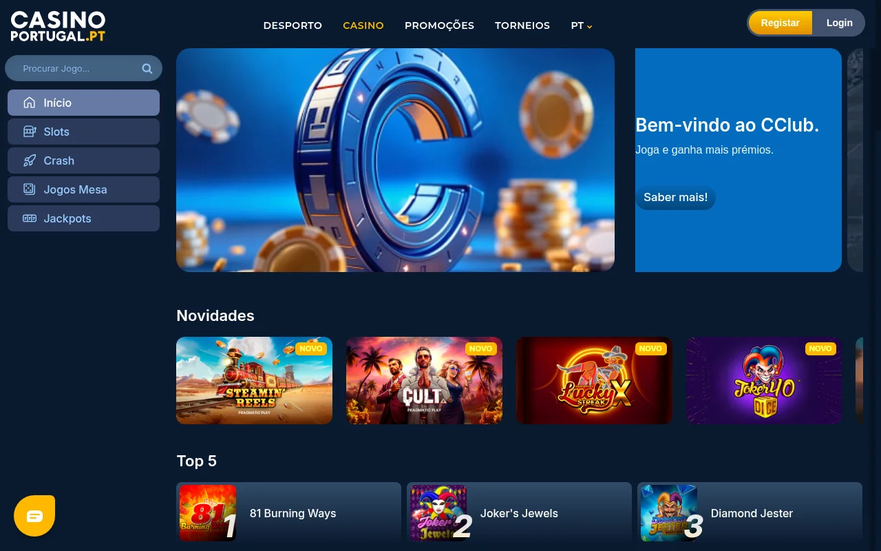 Casino Portugal casino online secção de jogos Portugal